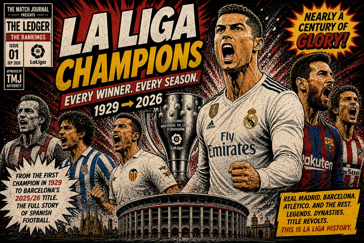 List Of La Liga Winners: Every Spanish Champion From 1929 To Today