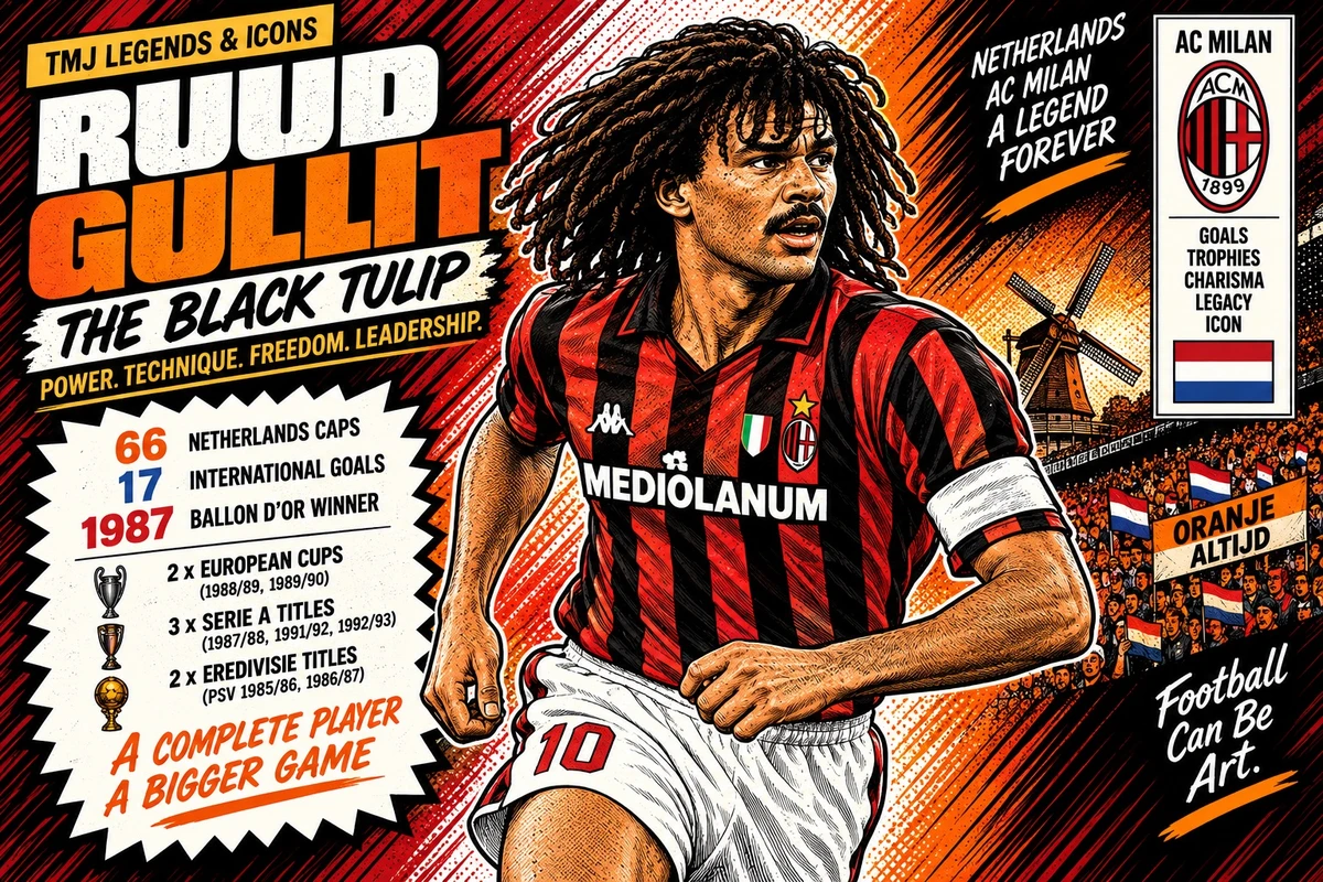 Ruud Gullit: The Black Tulip Who Made Football Feel Free