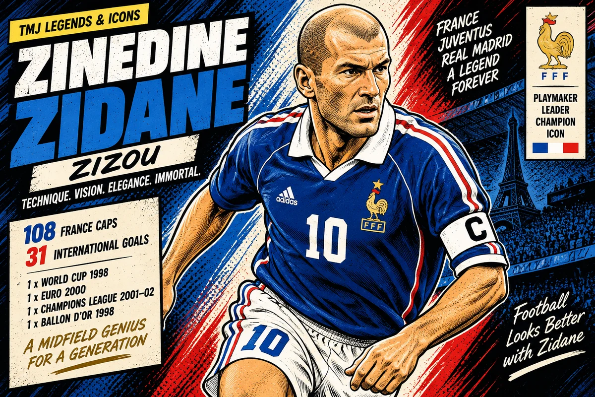 Zinedine Zidane: The Midfield Genius Who Made Football Look Effortless