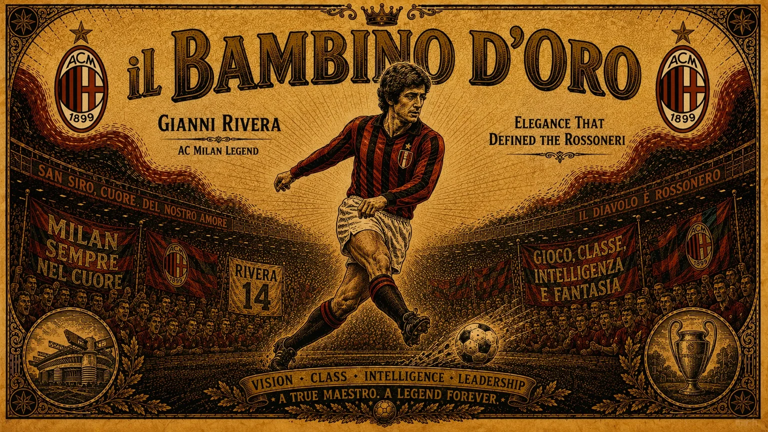 Gianni Rivera: The Golden Boy Who Made AC Milan Think Faster