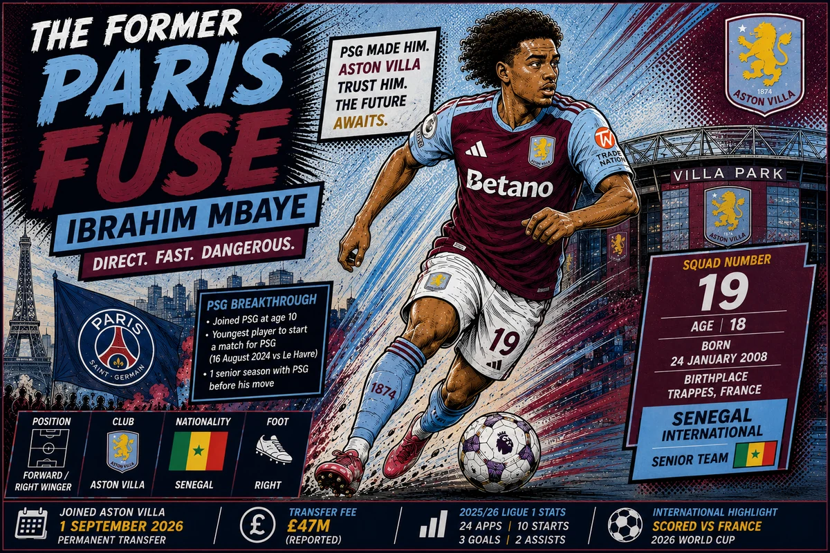 Ibrahim Mbaye future star profile following his move from Paris to Aston Villa