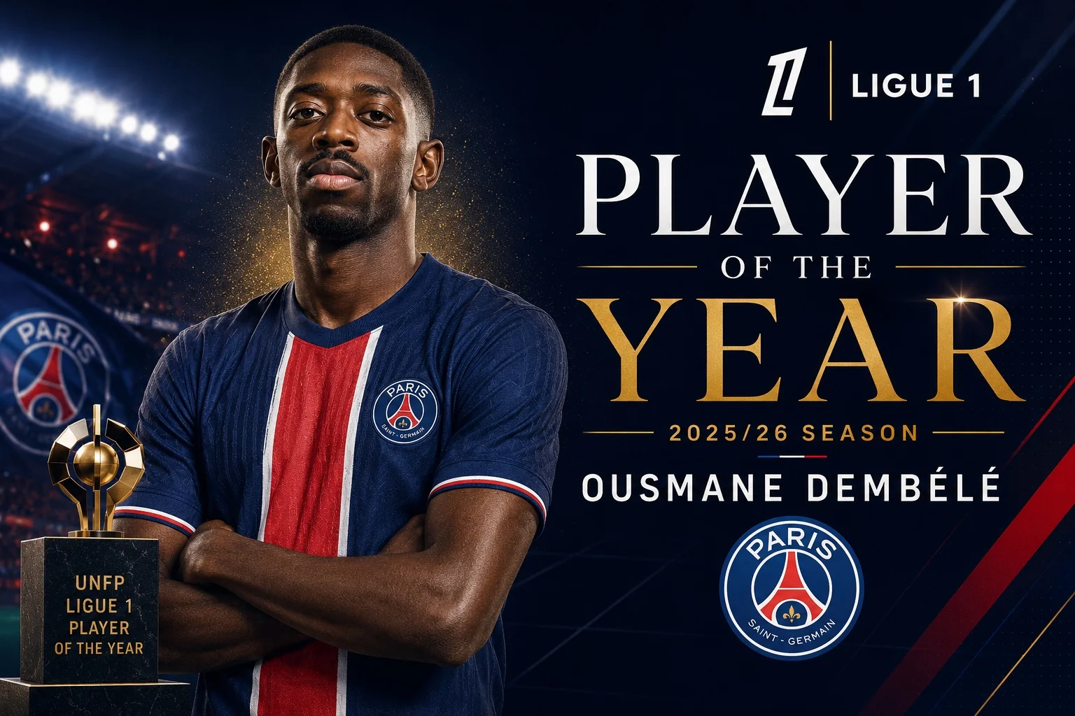 Ligue 1 Player Of The Year 2026: Why Ousmane Dembélé Won