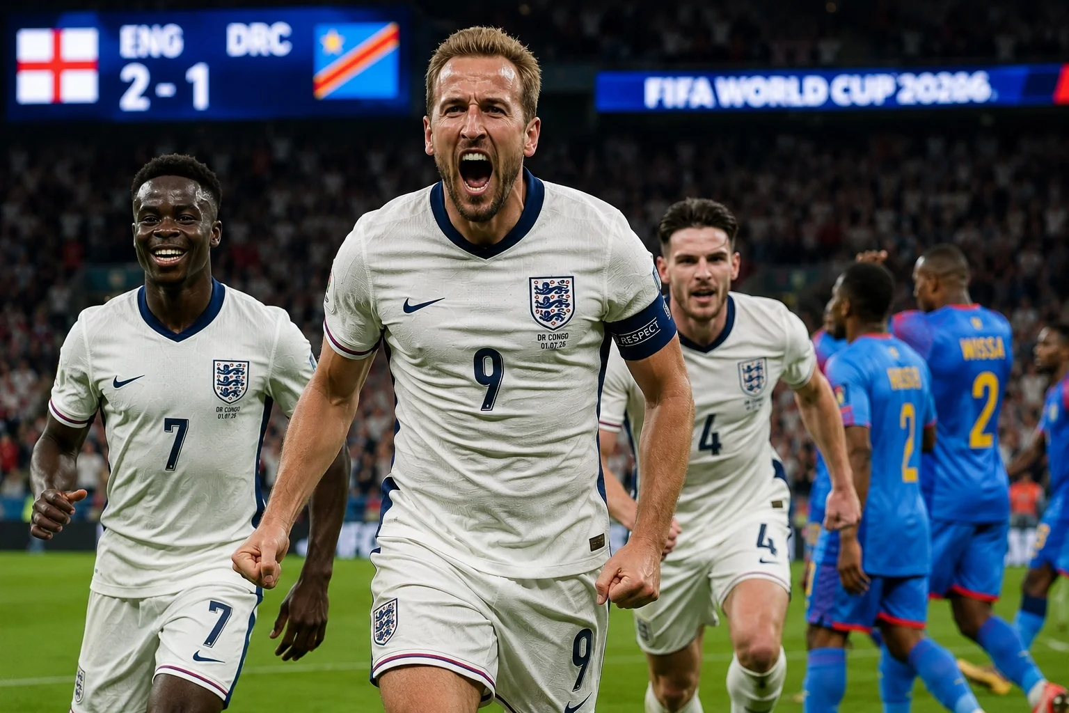 England 2-1 DR Congo: Harry Kane Saves The Three Lions From A World Cup Nightmare