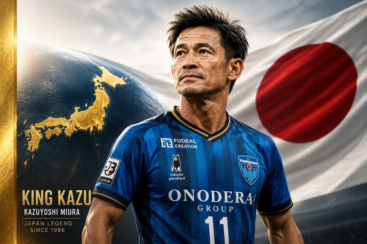 Kazuyoshi King Kazu Miura Old But Gold Japanese football legend
