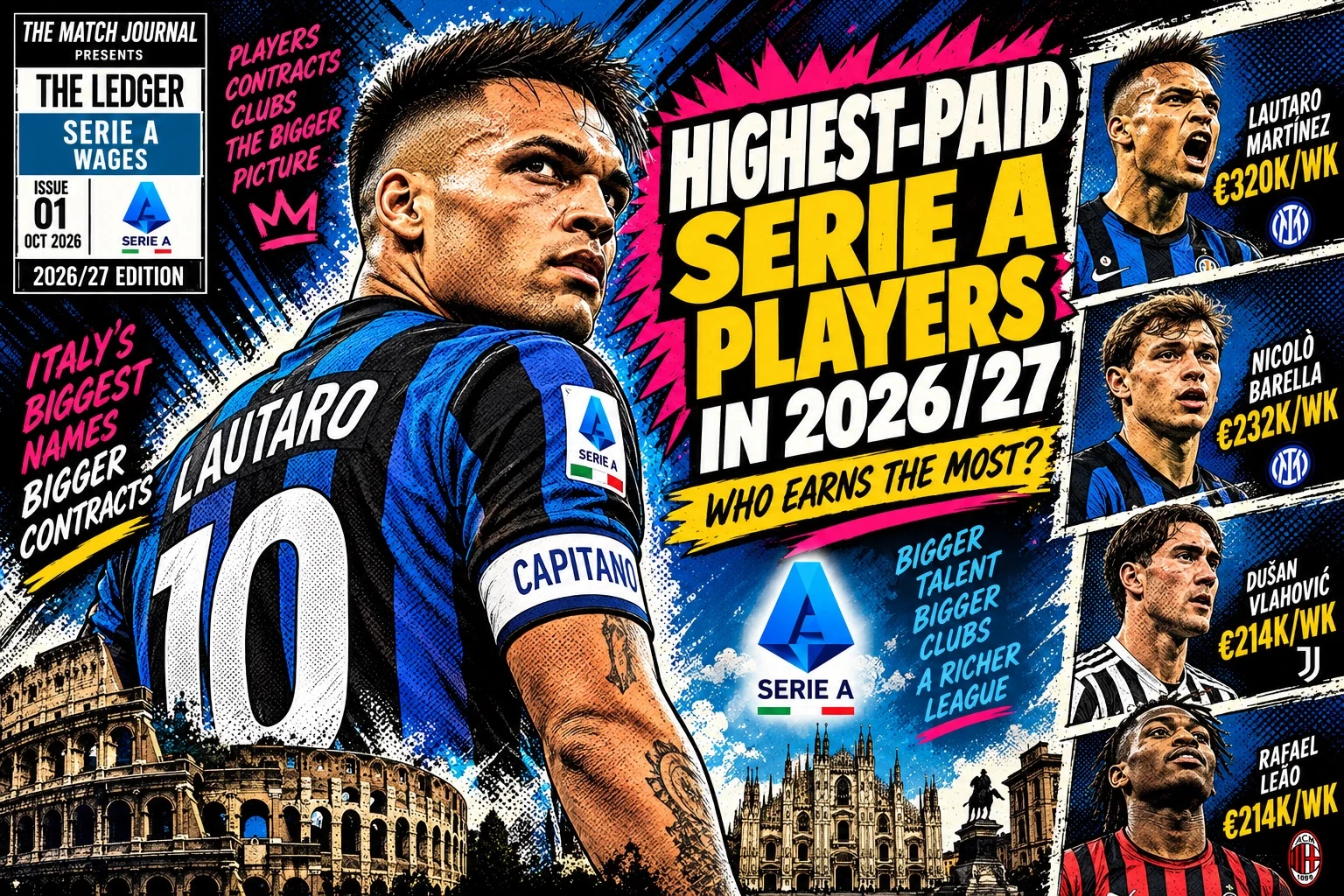 Highest Paid Serie A Players 2026/27: Top 10 Salaries